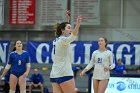 VB vs MHC  Wheaton Women's Volleyball vs Mount Holyoke College. - Photo by Keith Nordstrom : Wheaton, Volleyball, VB